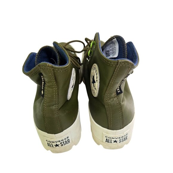 Converse CTAS Moss Olive Gortex Lug Sole Leather Sneakers Size 7.5 568764C - Picture 6 of 15